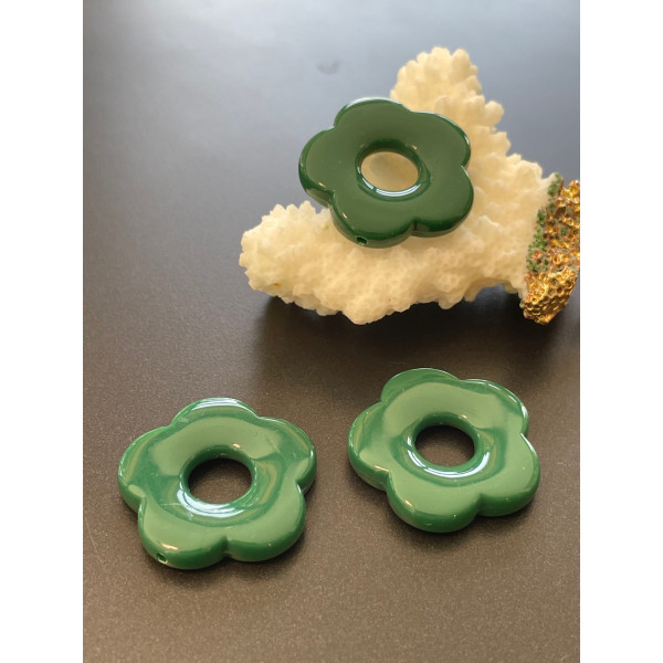 Pendentifs Fleur 25 mm – Acrylique