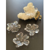 Pendentifs Fleur 35 mm – Acrylique Transparent