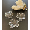 Pendentifs Fleur 35 mm – Acrylique Transparent