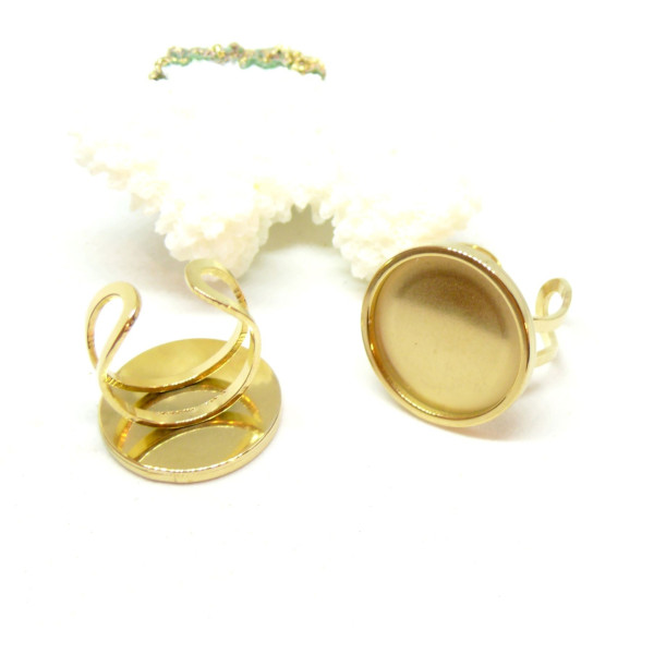 Support de Bague qualité extra 14mm – Acier Inoxydable Doré