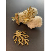 Pendentif Corail 20mm – Acier Inoxydable 304 Doré à l'or fin 18K