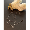 Crochets Boucles d'Oreille 40mm – Acier Inoxydable 316L Argenté