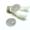 Pendentifs Fleurs 20 mm – Acier inoxydable  finition argentée