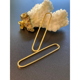 Pendentifs Rectangle arrondi 48mm – Doré à l'or fin 24K