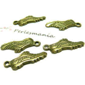 Pendentifs Basket 24mm – Métal Bronze