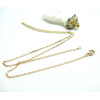 Collier Sautoir Matinée 50 cm – Maille Extra Fine 2.7 mm – Acier Inoxydable 304 Doré à l’Or Fin 18K – PVD