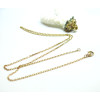 Collier Sautoir Matinée 50 cm – Maille Extra Fine 2.7 mm – Acier Inoxydable 304 Doré à l’Or Fin 18K – PVD