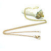 Collier Sautoir Matinée 50 cm – Acier Inoxydable 304 Doré à l’or fin 18K – Maille  2x1.8x0.5mm – PVD
