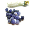 Perles Rondes 6mm Sodalite effet givre