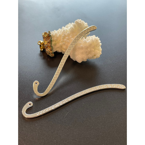 Marques-page  à Customiser 8.4cm – Métal Placage Argent Vif