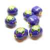 Perles Intercalaire Boho Chic 11mm – Résine Émaillée & Laiton Doré