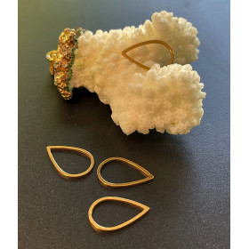 Pendentifs Connecteurs Goutte 16 mm Doré en Acier Inoxydable 304