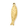 Pendentif Poisson 3D 40 mm – Acier Inoxydable 304 Doré à l’or fin 18K, PVD