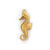 Pendentif Hippocampe 3D 30 mm – Acier Inoxydable 304 Doré à l’or fin 18K, PVD