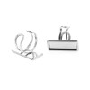 Support de Bague Rectangle 25 par 10 mm en Acier Inoxydable 304 Argenté