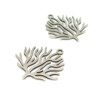 Pendentifs Forme Corail 23mm – Acier Inoxydable 304 Argenté