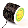 Cordon NOIR et Fil Métallisé Doré 2mm coloris 900