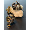 Pendentif Cage pour Perle BOLA de grossesse 18 mm ou bille de parfum – Coloris Bronze