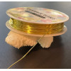 Rouleau de 5 mètres Fil de Cuivre 0.8mm Placage Or Vif