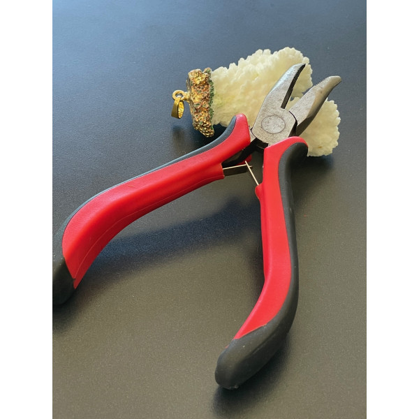 Pince Bout Plat Fin – Pince de Précision à Bout Plat Strié Incurvé