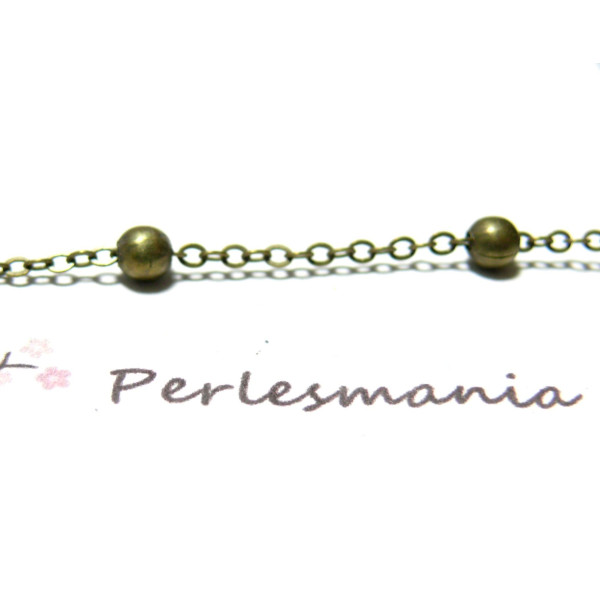 Chaîne Maillon Bille 3mm Bronze Vintage – Laiton