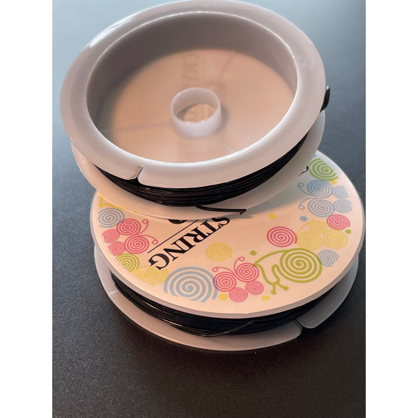 Bobines de Fil Élastique Cristal Transparent 0.6 mm – Environ 15 m – Spécial Bijoux DIY