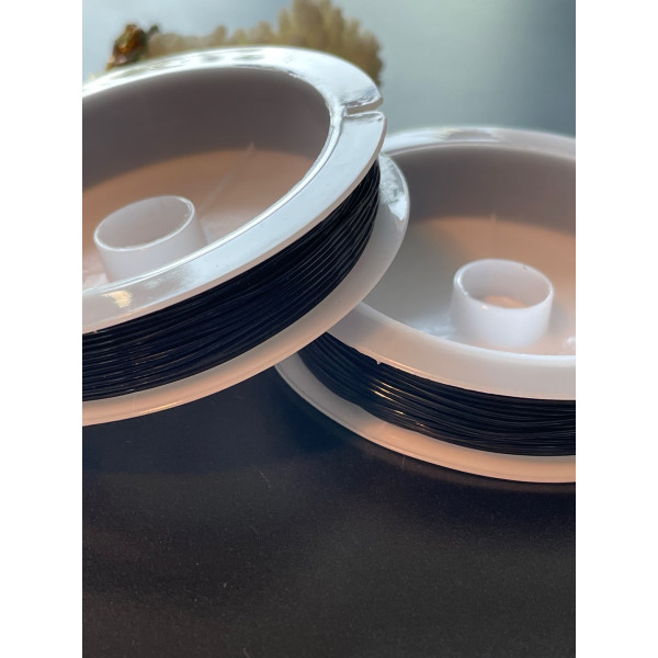 Bobines de Fil Élastique Cristal Transparent 0.8 mm – Environ 10 m – Spécial Bijoux DIY