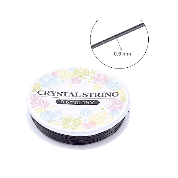 Bobines de Fil Élastique Cristal Transparent 0.8 mm – Environ 10 m – Spécial Bijoux DIY