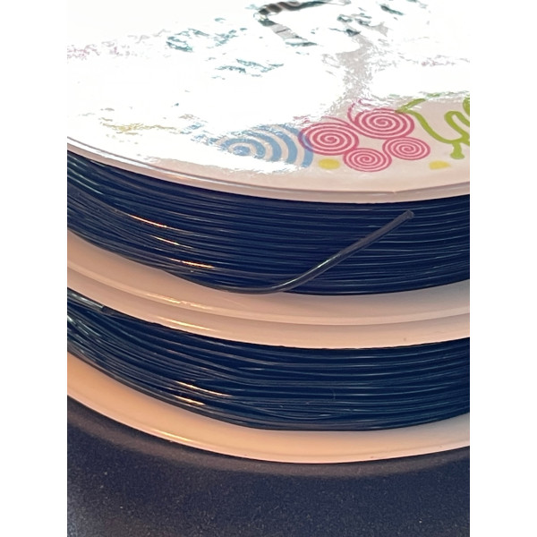 obines de Fil Élastique Cristal Transparent 1 mm – Environ 10 m – Spécial Bijoux DIY