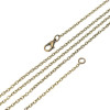 Colliers Sautoirs 60cm Chaîne maille 3x2,5mm – Métal Bronze