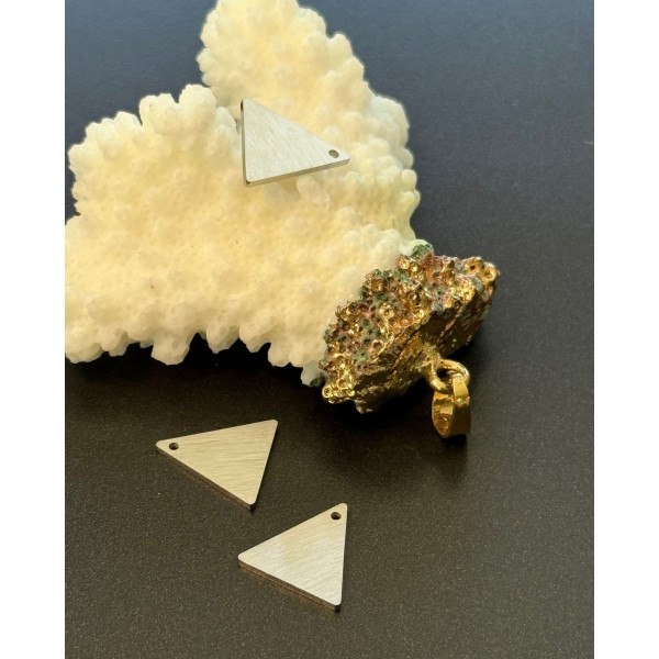Pendentifs Triangle 25mm – Acier Inoxydable 304 Argenté