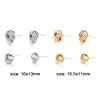 Boucles d'oreilles Puce Pelote de laine 11mm – Cuivre Doré 18K & Embouts