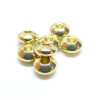 Perles Intercalaires Rondelles 5 par 2.5 mm – Acier Inoxydable  doré à l’or fin 24K