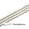 Chaîne bronze 2x1.5mm pour création de colliers