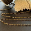 Chaîne bronze 2x1.5mm pour création de colliers