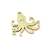 Pendentifs Pieuvre 21mm – Acier Inoxydable 304 Doré IONIQUE