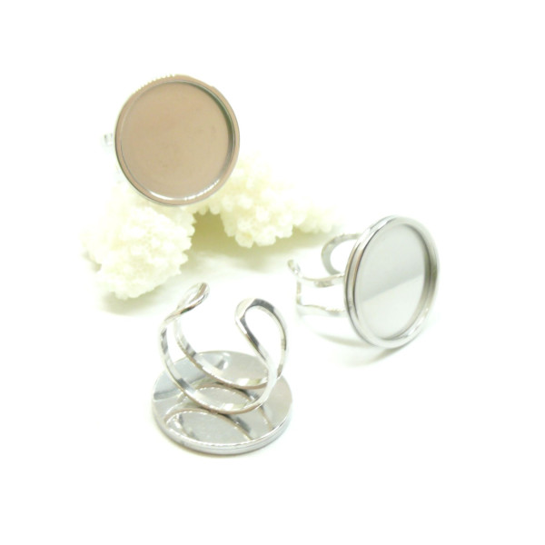 Supports de Bague qualité extra 12mm – Acier Inoxydable 304 Argenté