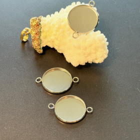 Supports de Pendentif Connecteur 10mm – Acier Inoxydable 304 Argenté