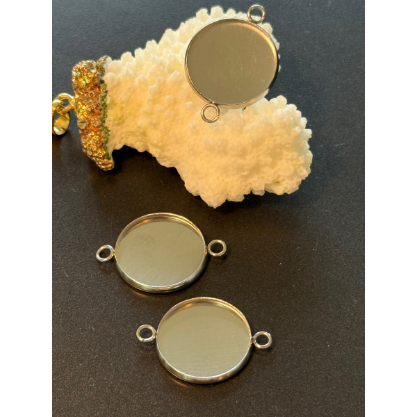 Supports de Pendentif Connecteur 14 mm – Acier Inoxydable