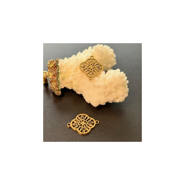 Connecteurs Arabesque 15 mm – Acier Inoxydable Doré