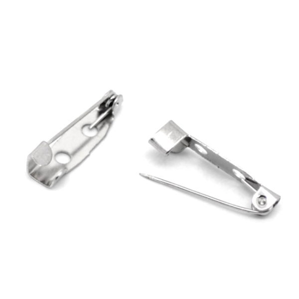 Supports de Broches Plateau 20mm – Métal finition Argent Platine