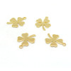 Pendentifs breloques Trèfle 13.5mm en Acier Inoxydable 304 coloris Doré