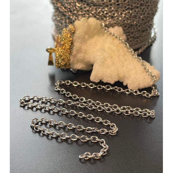 Chaîne maille fine 2x0,4 mm – Acier Inoxydable 304