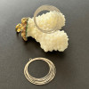 Pendentifs Estampes Filigrane Cercle 30mm Laiton Argent Platine