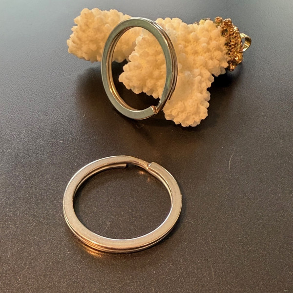 Anneaux Porte-Clés 30 par 3mm – Acier Inoxydable 304 Argenté