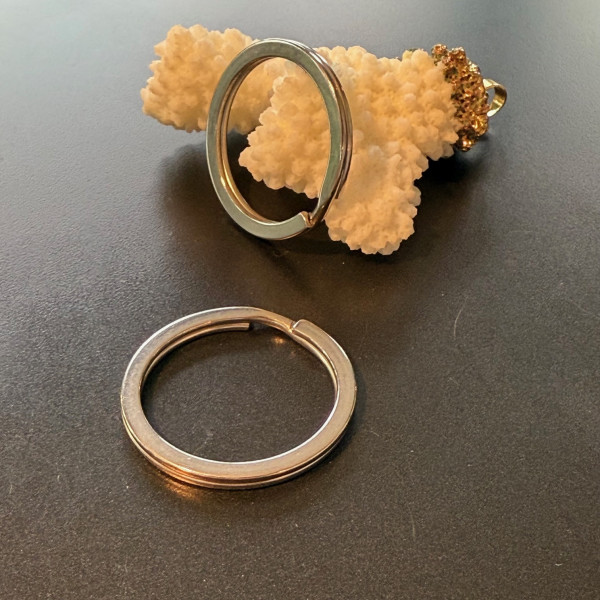 Anneaux Porte-Clés 30 par 3mm – Acier Inoxydable 304 Argenté