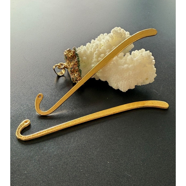 Marque-pages Simple 85mm – Métal Finition Doré – Accessoire Bijou de Livre