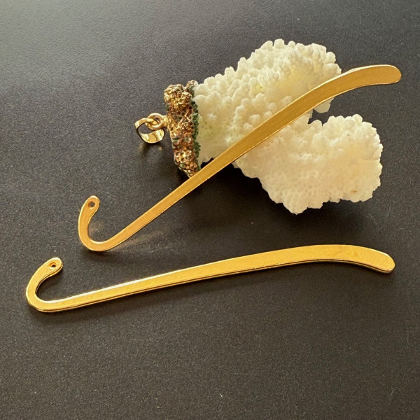 Marque-pages Simple 85mm – Métal Finition Doré – Accessoire Bijou de Livre