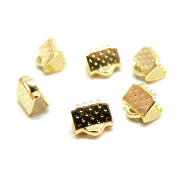 Serre-fils Griffes Attache Ruban 6.5mm – Acier Inoxydable 304 Doré à l'or fin 18K