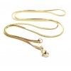 Collier Serpent Cube 45 cm MAILLE 1.5mm – Acier Inoxydable 304 Doré à l'or fin 18K IONIQUE